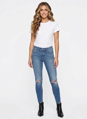 Current/Elliott The Stiletto Ripped Skinny Jeans Size 23 NWT Destroyed Denim
